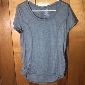 Gray athletic shirt